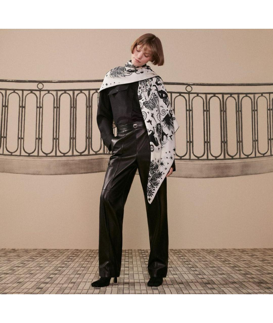 HERMES Мульти кашемировый платок, фото 5