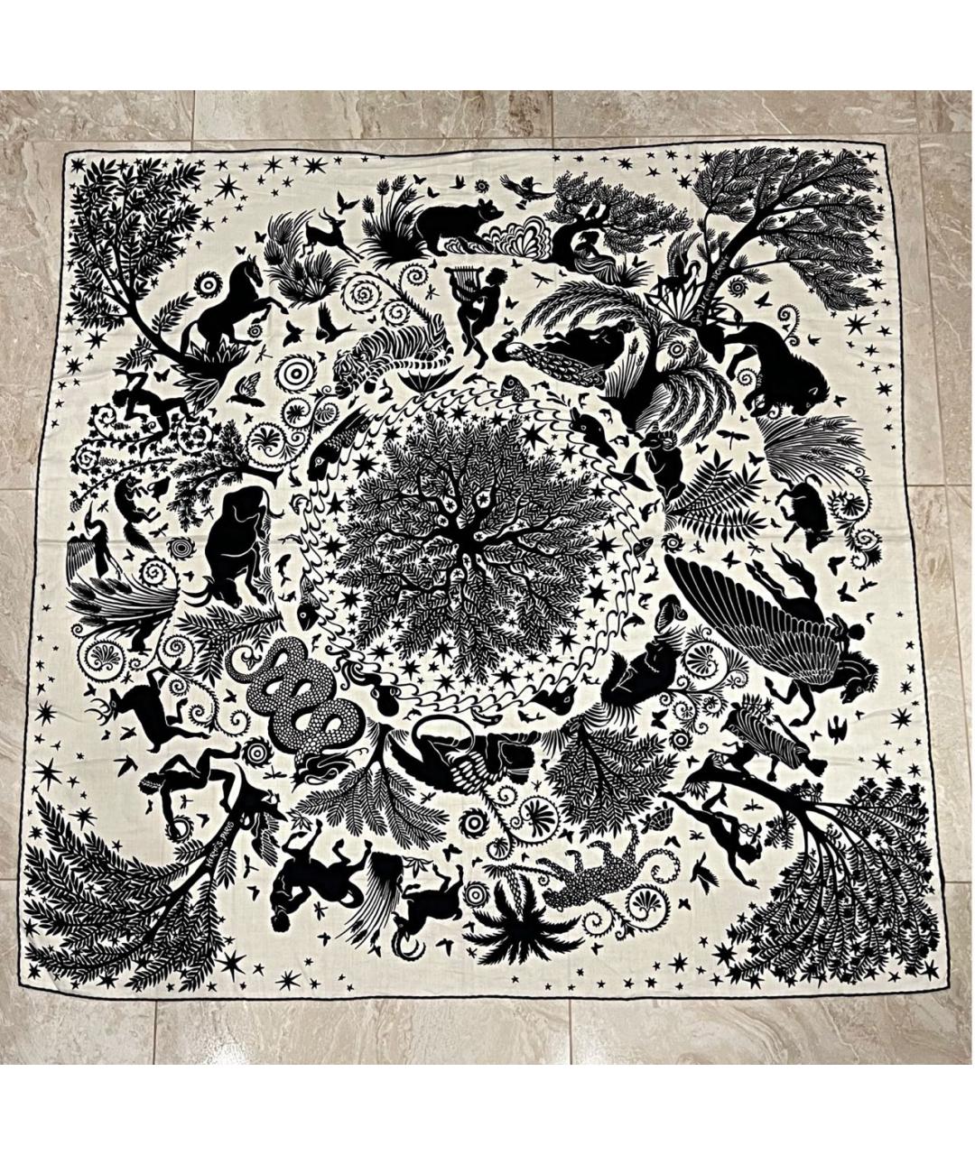 HERMES Мульти кашемировый платок, фото 3