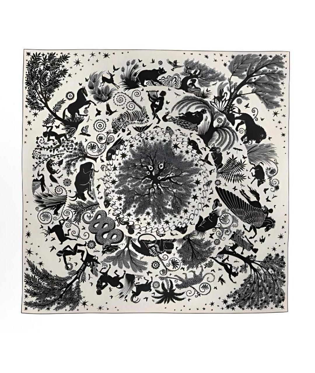 HERMES Мульти кашемировый платок, фото 1