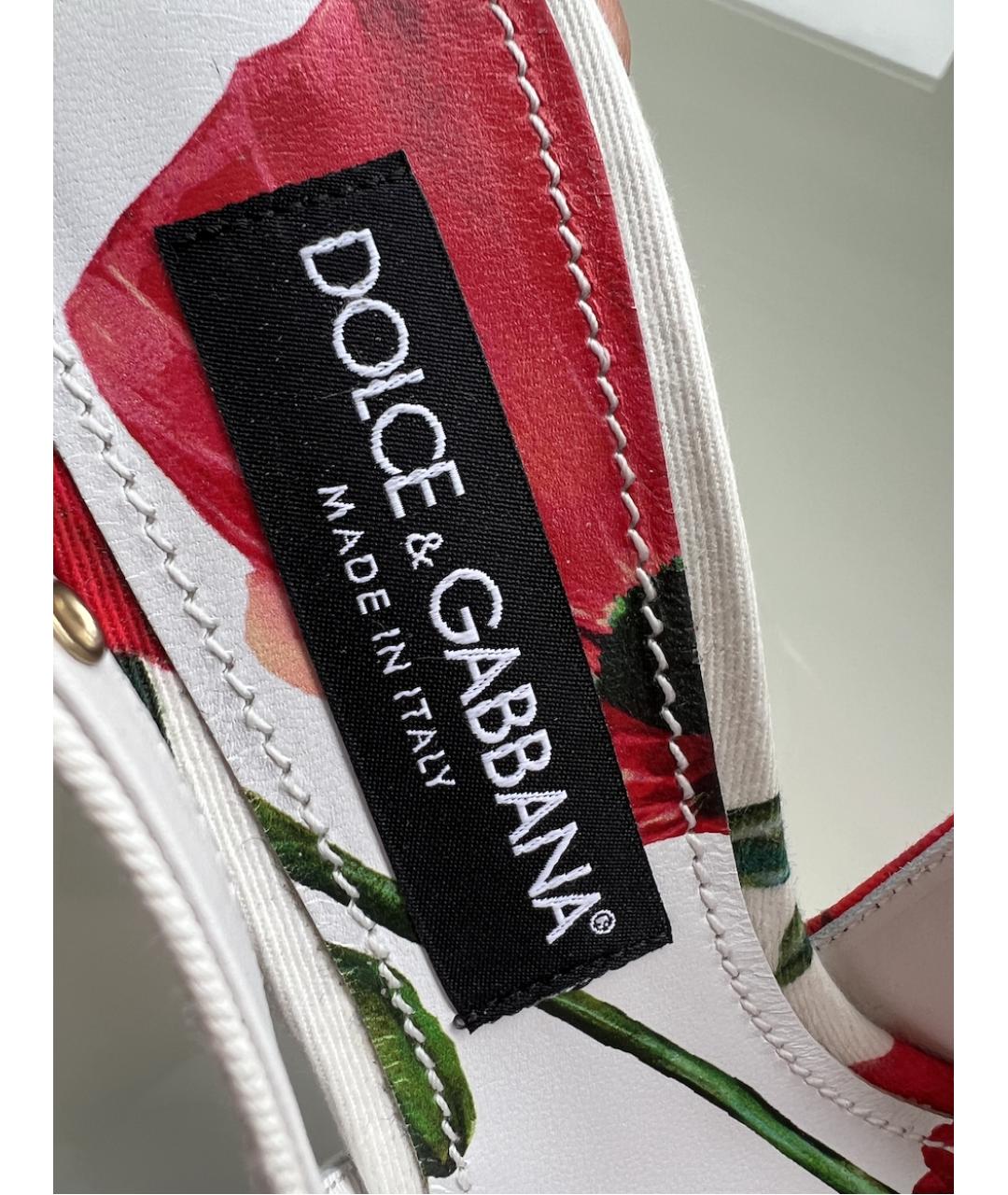 DOLCE&GABBANA Мульти текстильные туфли, фото 3