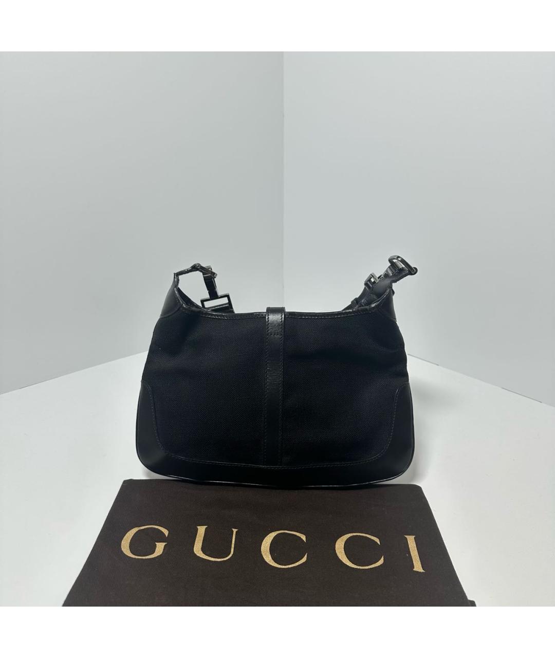 GUCCI Черная тканевая сумка через плечо, фото 2