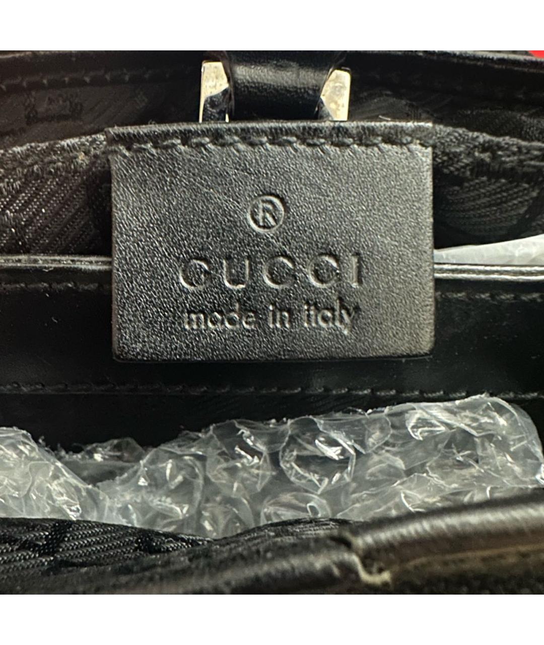 GUCCI Черная тканевая сумка через плечо, фото 5