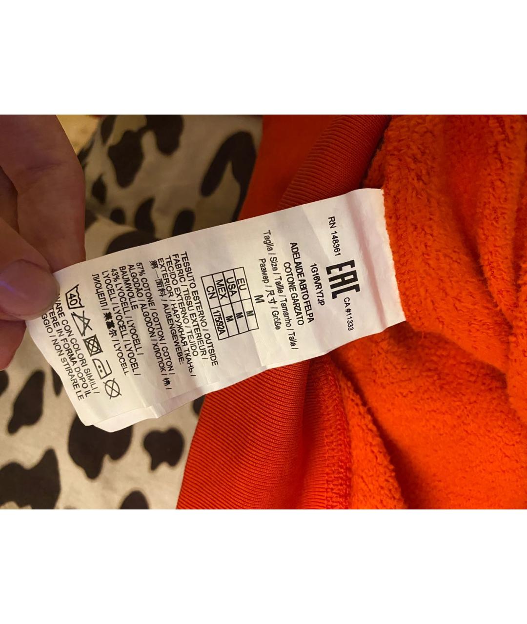 PINKO Оранжевое хлопковое повседневное платье, фото 4