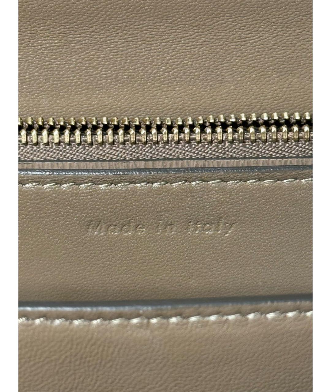 CELINE Бежевая кожаная сумка через плечо, фото 8