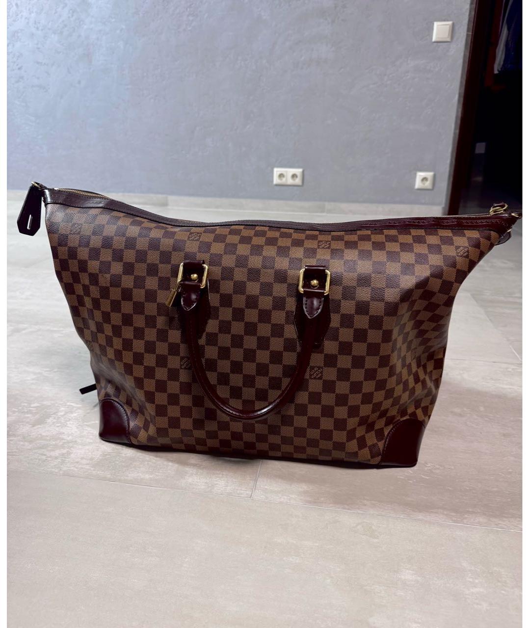 LOUIS VUITTON Коричневая дорожная/спортивная сумка, фото 9