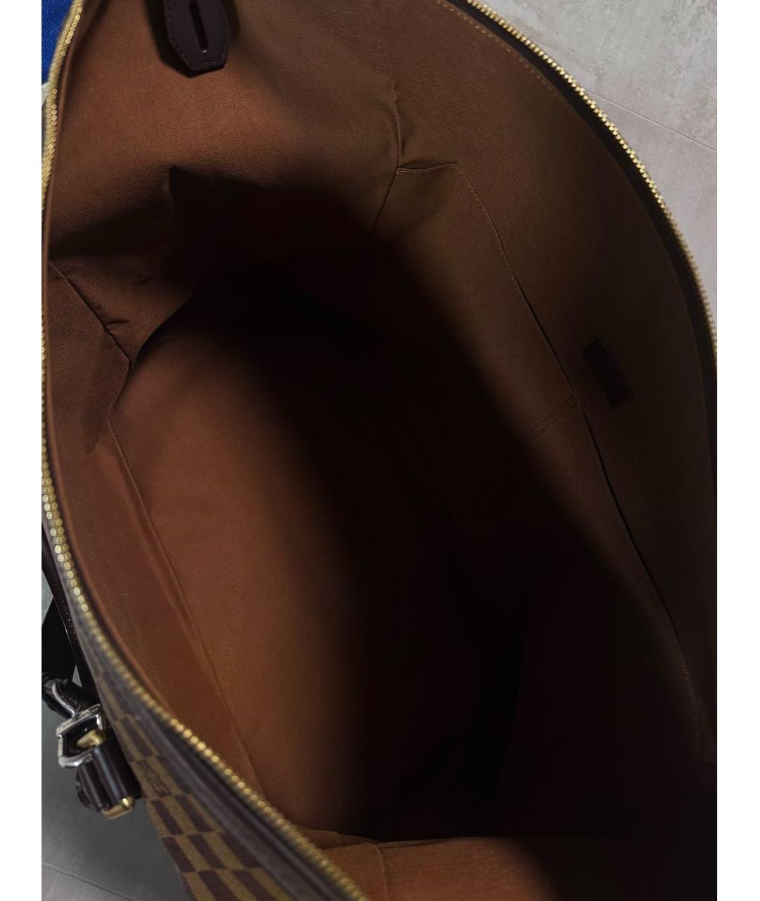 LOUIS VUITTON Коричневая дорожная/спортивная сумка, фото 7