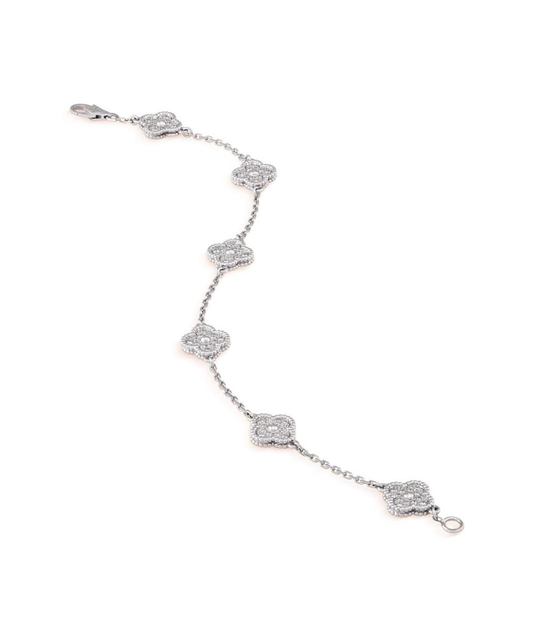 VAN CLEEF & ARPELS Серебрянный браслет из белого золота, фото 4