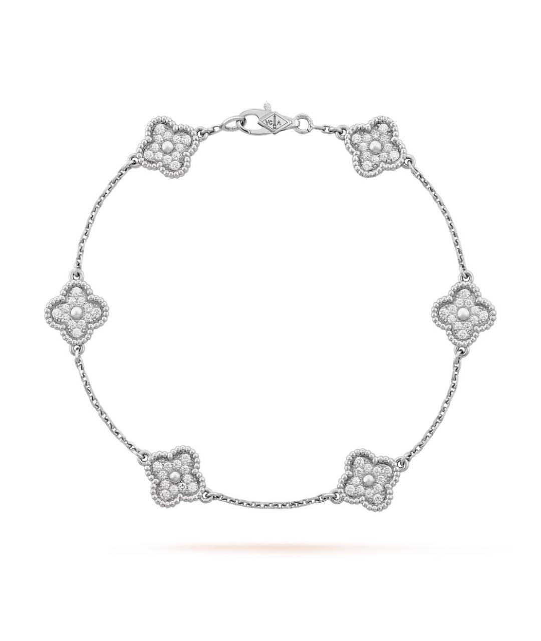 VAN CLEEF & ARPELS Серебрянный браслет из белого золота, фото 5