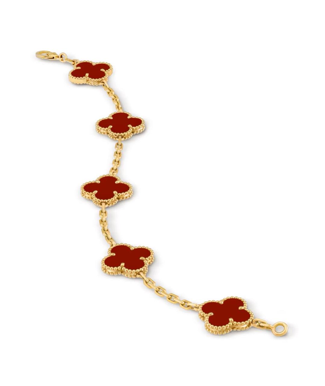 VAN CLEEF & ARPELS Красный браслет из желтого золота, фото 4