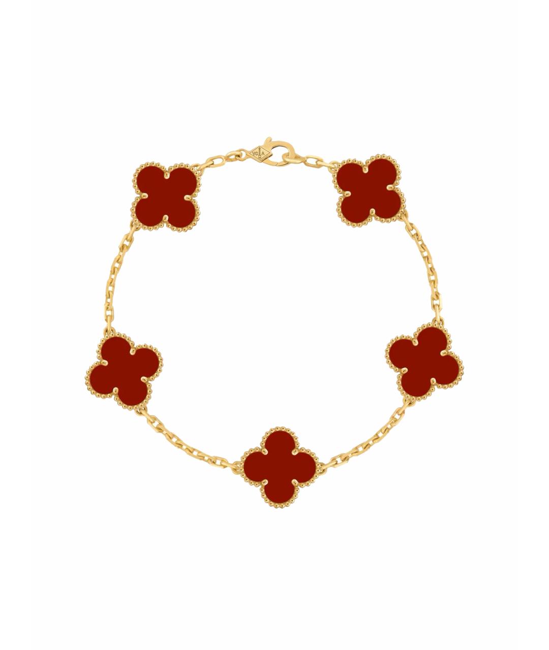 VAN CLEEF & ARPELS Красный браслет из желтого золота, фото 1