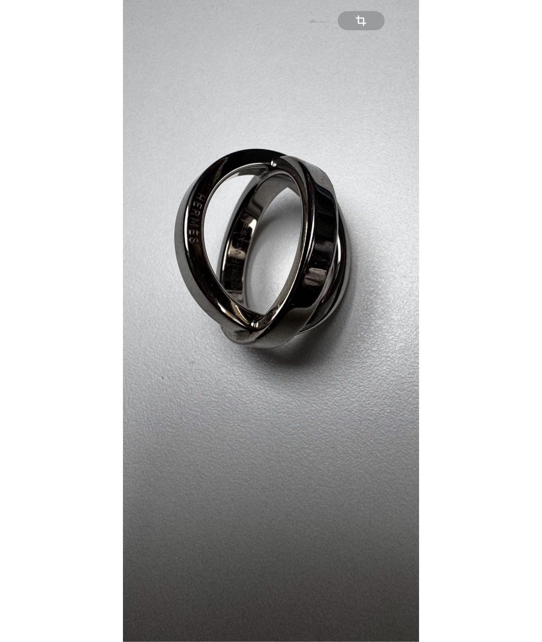 HERMES Серебряное металлическое кольцо, фото 2