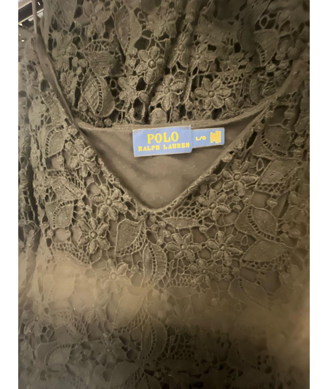 RALPH LAUREN Черное вискозное вечернее платье, фото 3