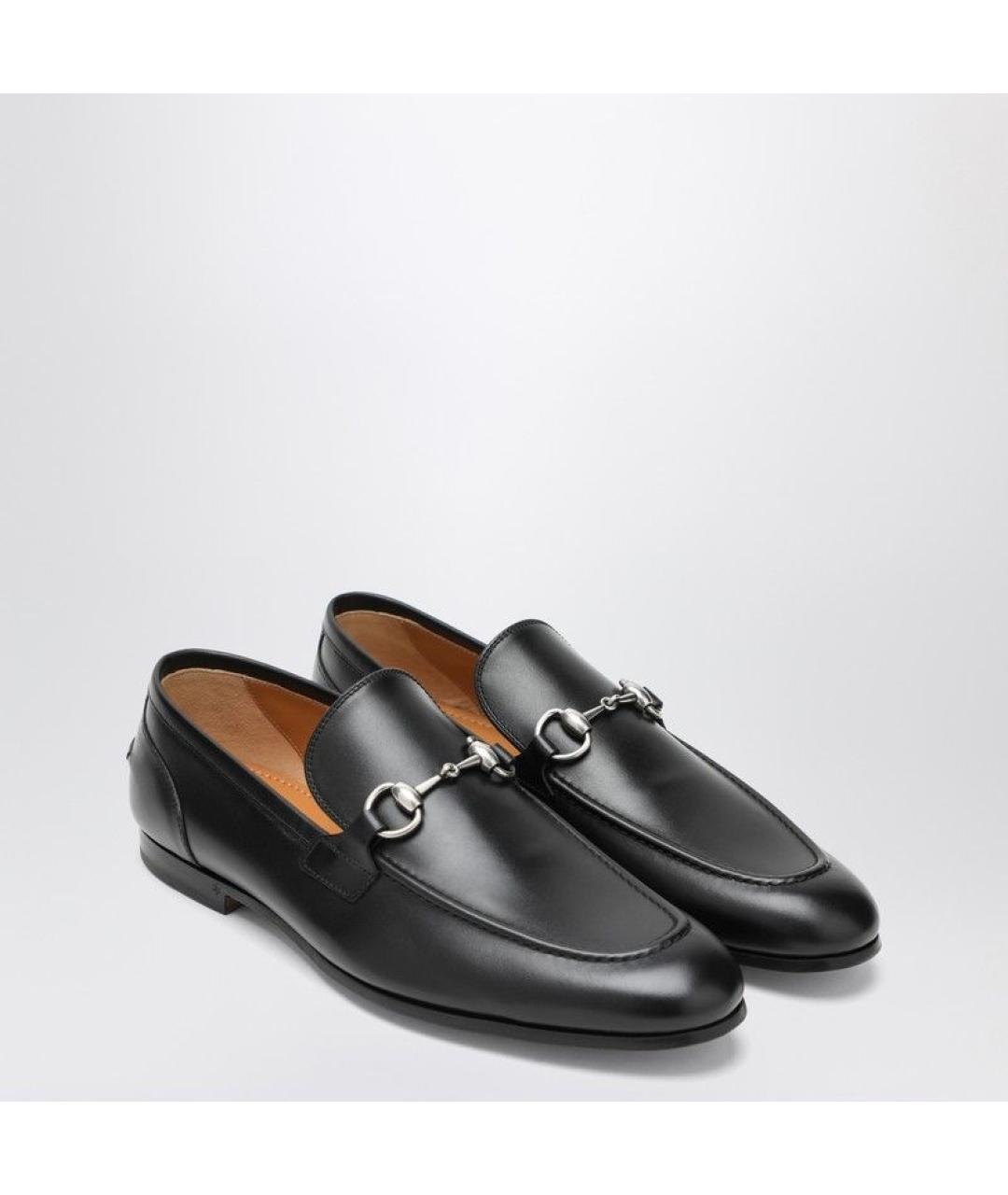 GUCCI Черные кожаные лоферы, фото 2
