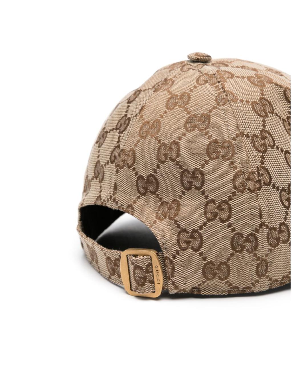 GUCCI Бежевая синтетическая кепка/бейсболка, фото 4