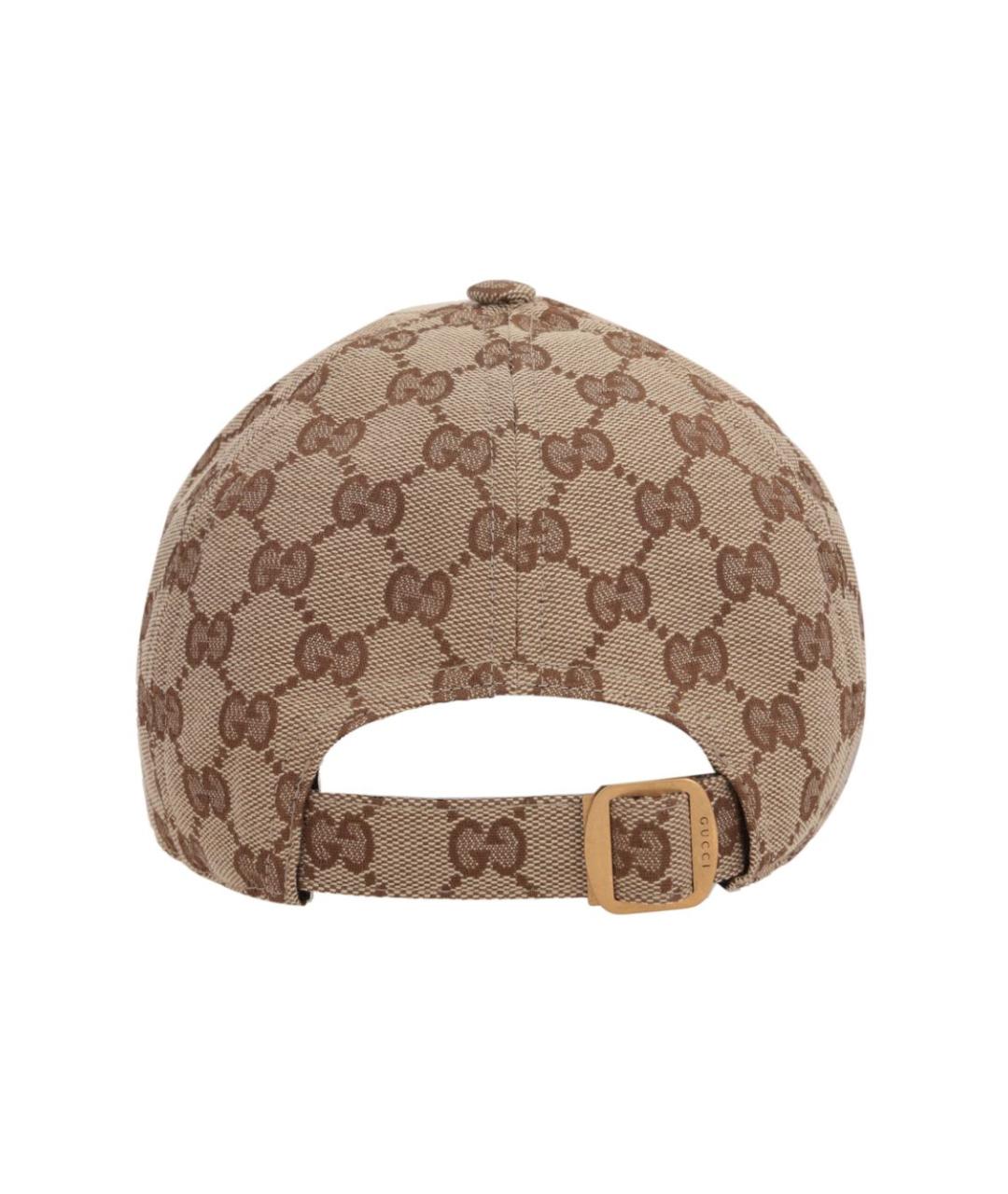 GUCCI Бежевая синтетическая кепка/бейсболка, фото 2