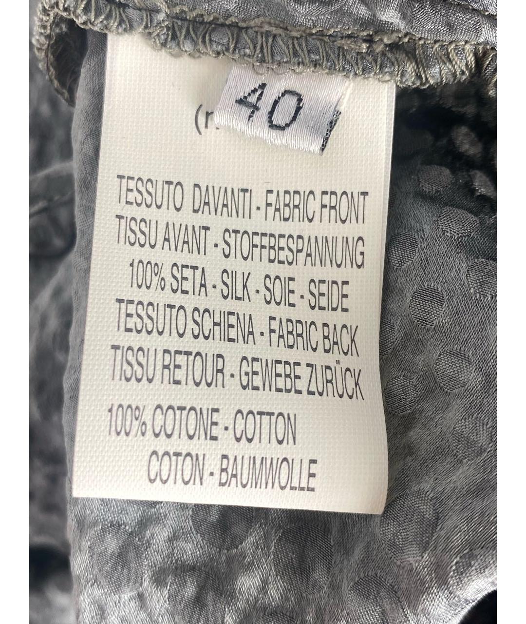 NUDE Серая шелковая блузы, фото 4