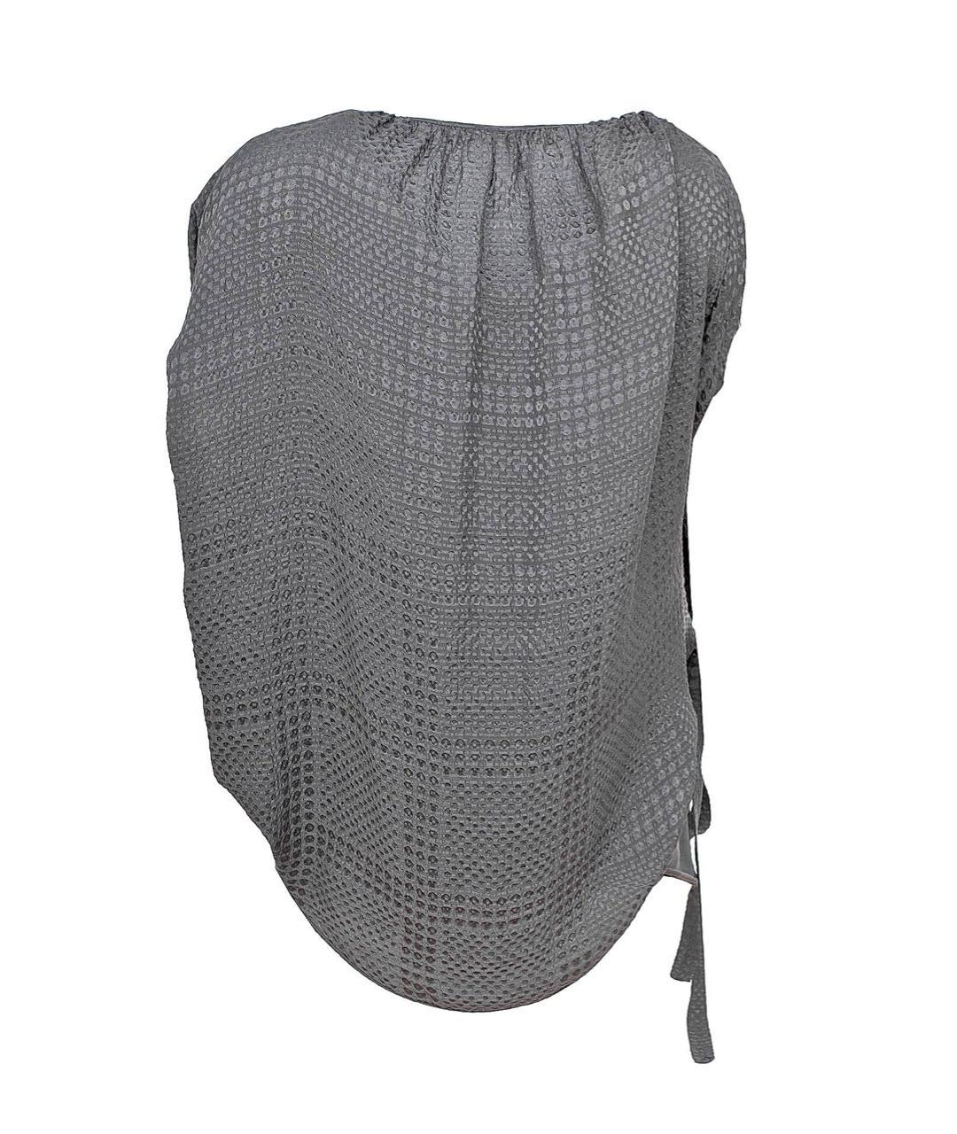 NUDE Серая шелковая блузы, фото 2