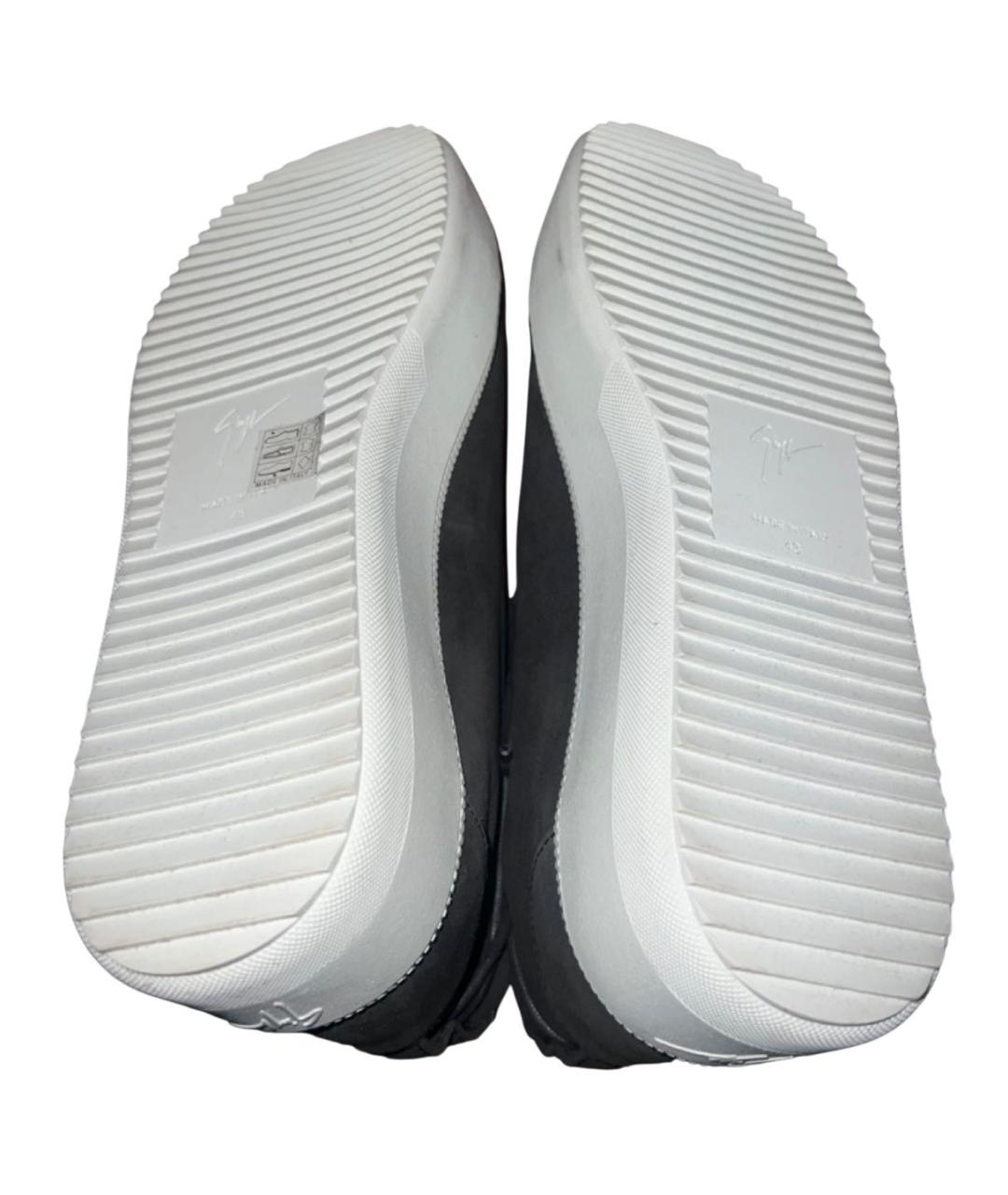 GIUSEPPE ZANOTTI DESIGN Серые замшевые высокие ботинки, фото 3