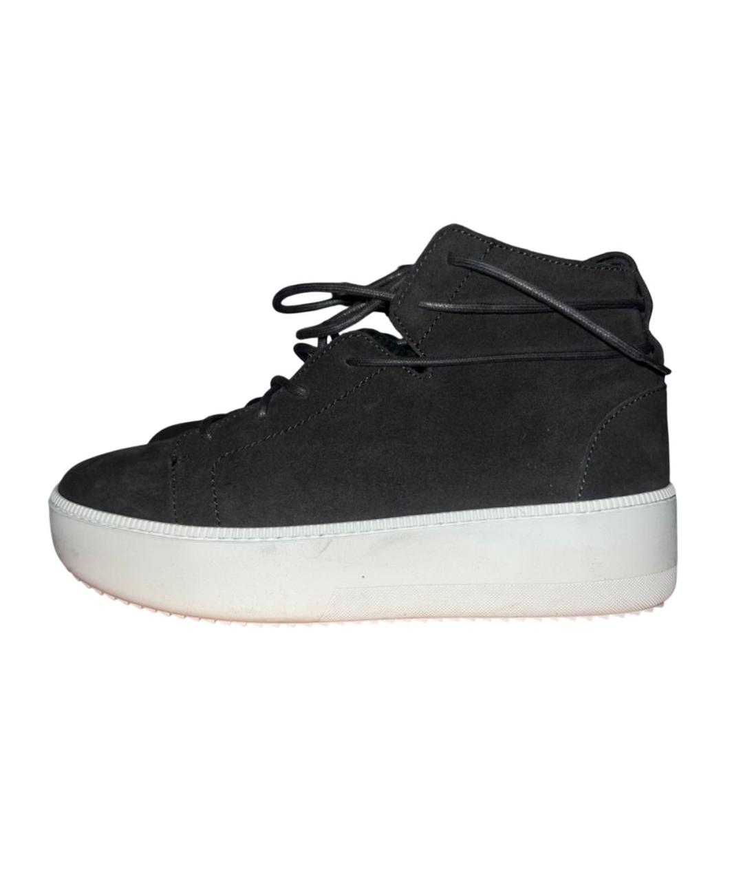 GIUSEPPE ZANOTTI DESIGN Серые замшевые высокие ботинки, фото 5