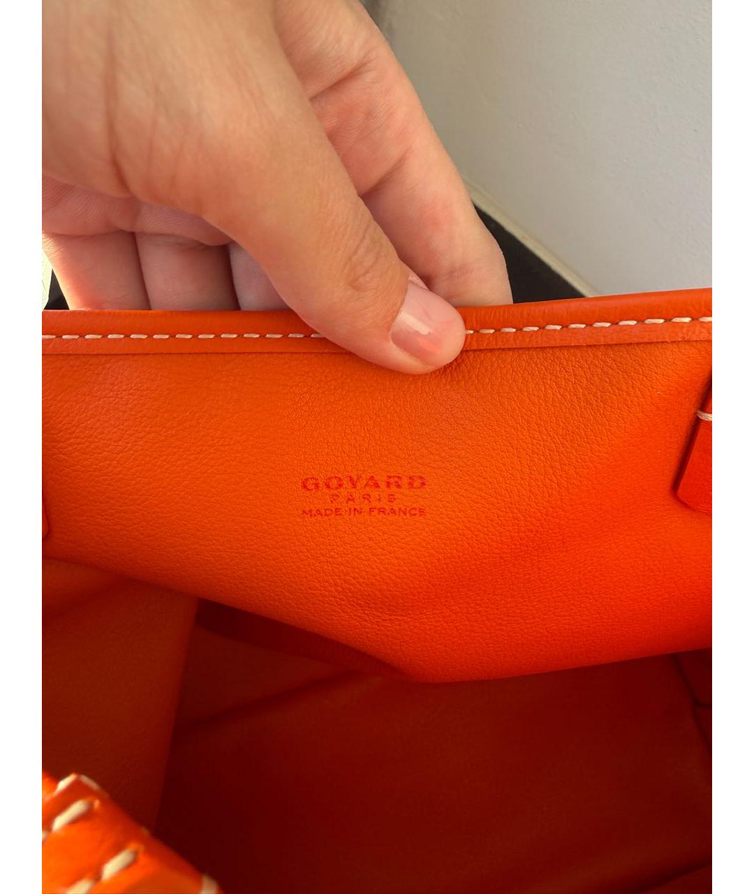 GOYARD Оранжевая сумка тоут, фото 8