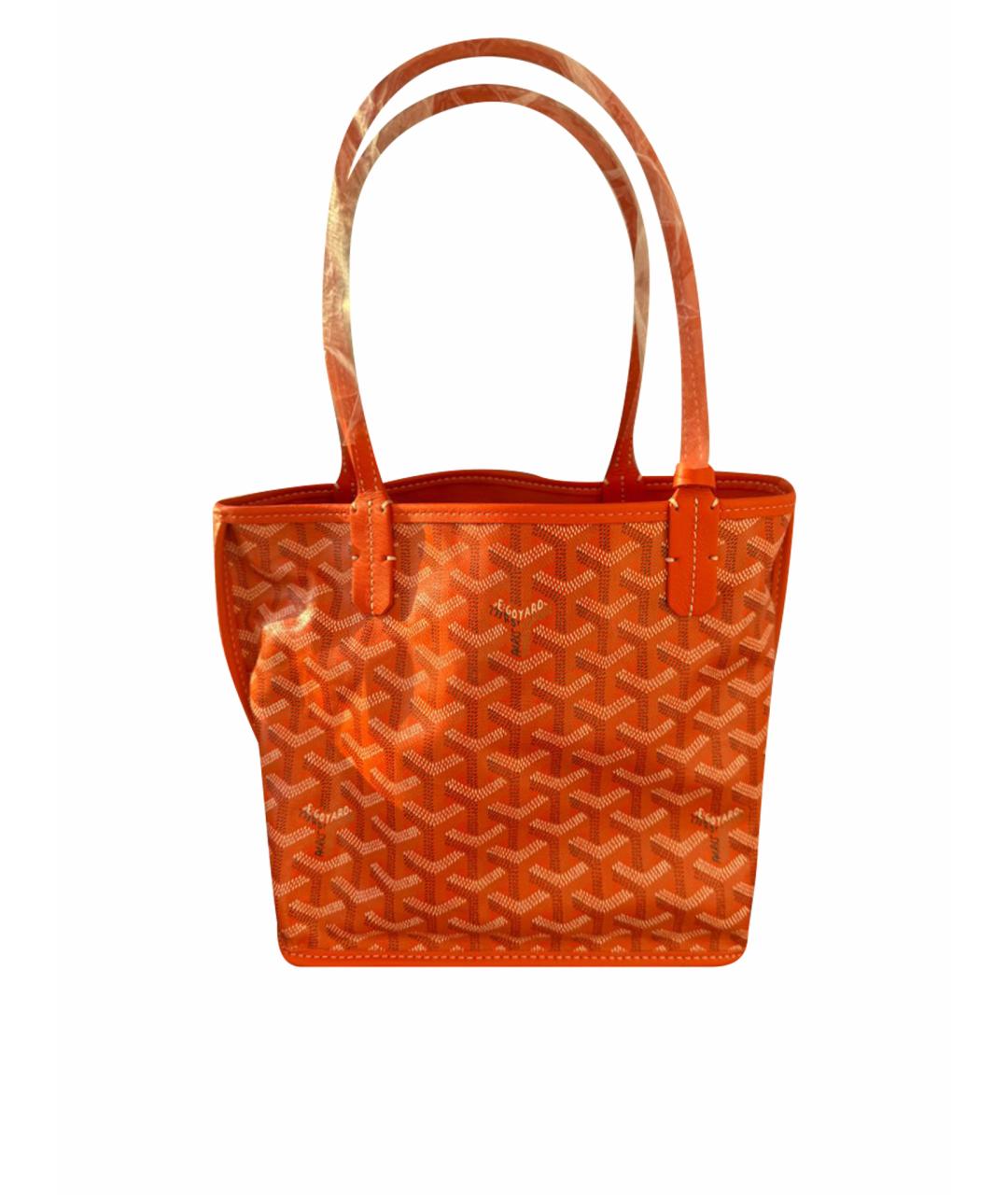 GOYARD Оранжевая сумка тоут, фото 1