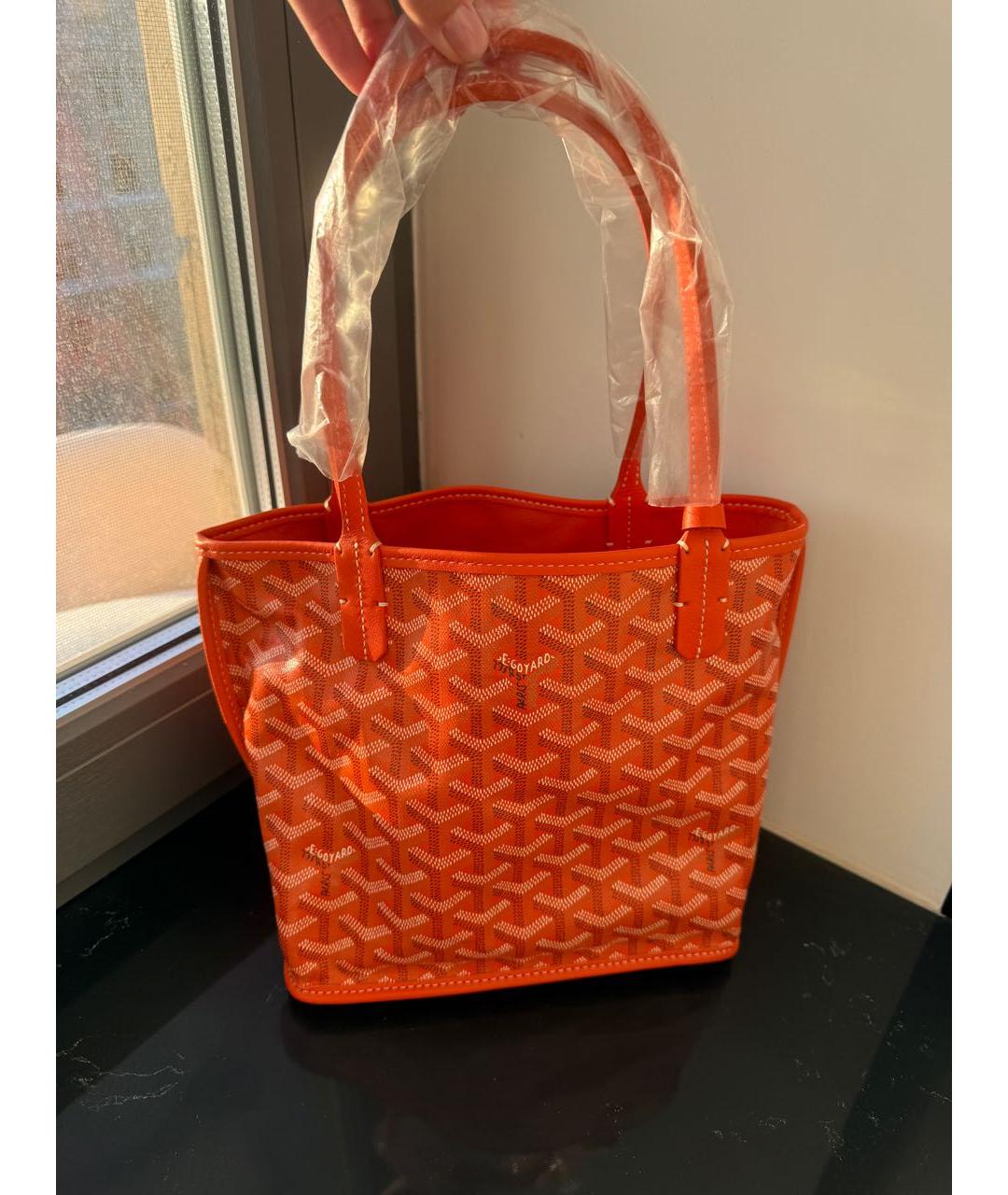 GOYARD Оранжевая сумка тоут, фото 2