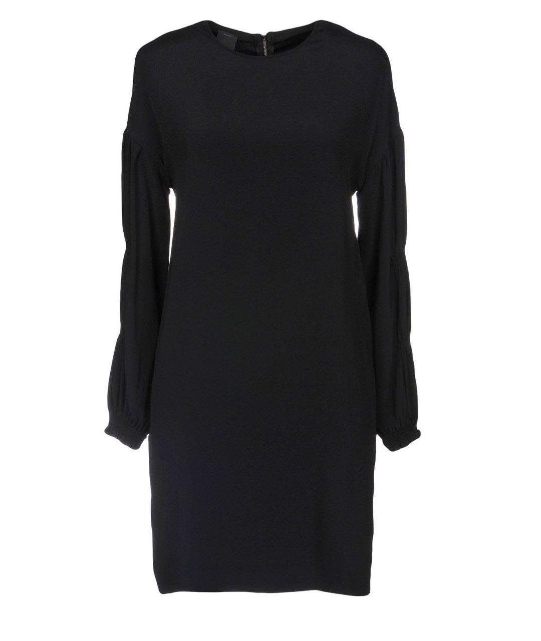 PINKO Черное вискозное коктейльное платье, фото 1