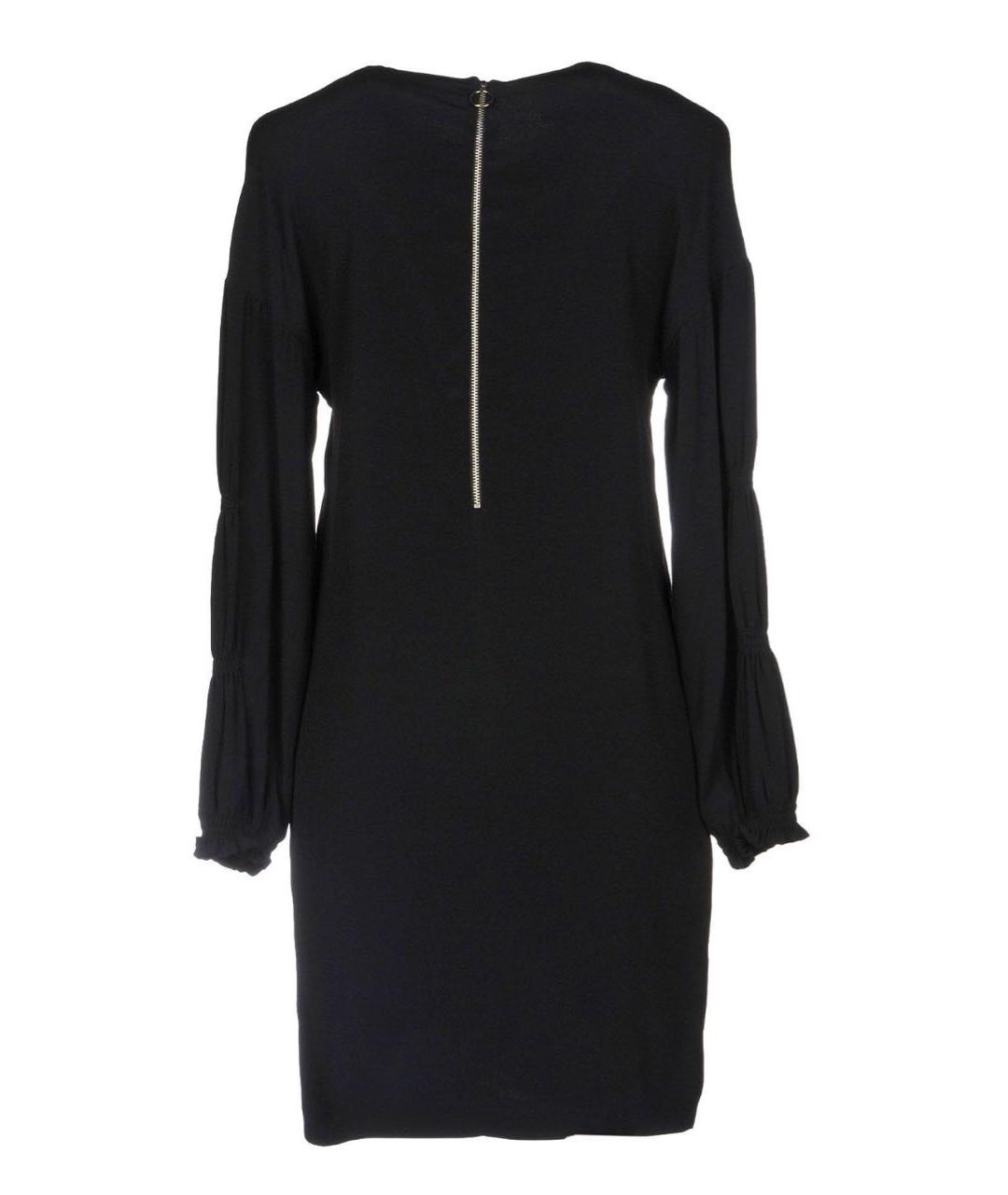 PINKO Черное вискозное коктейльное платье, фото 2