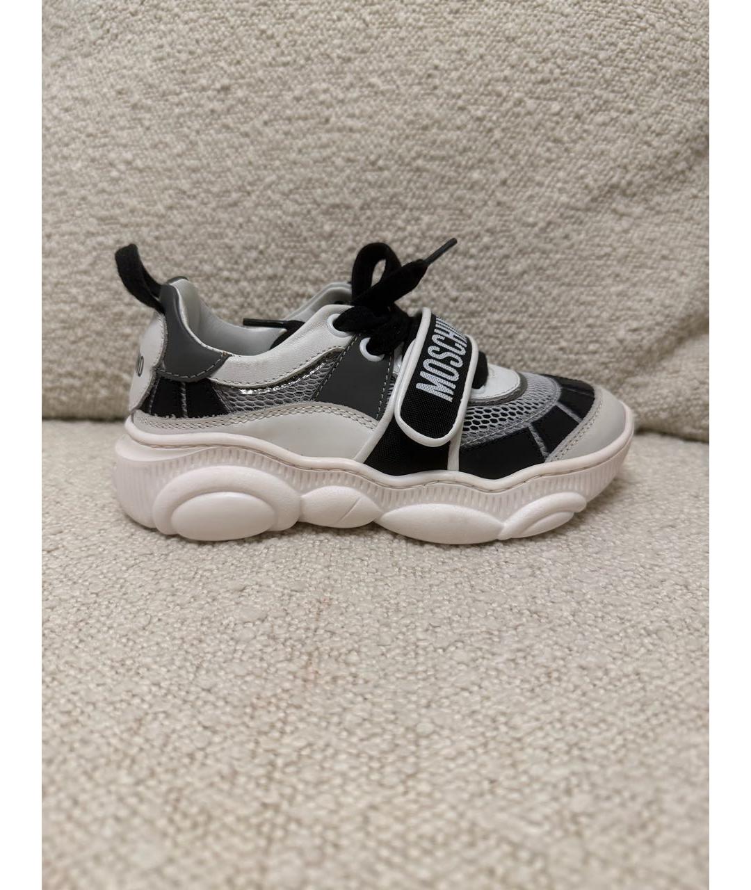 MOSCHINO KIDS Мульти кожаные кеды, фото 9