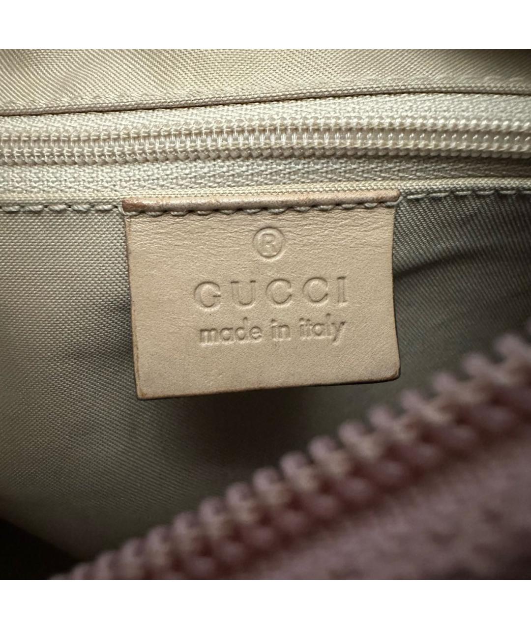 GUCCI Розовая тканевая сумка с короткими ручками, фото 4