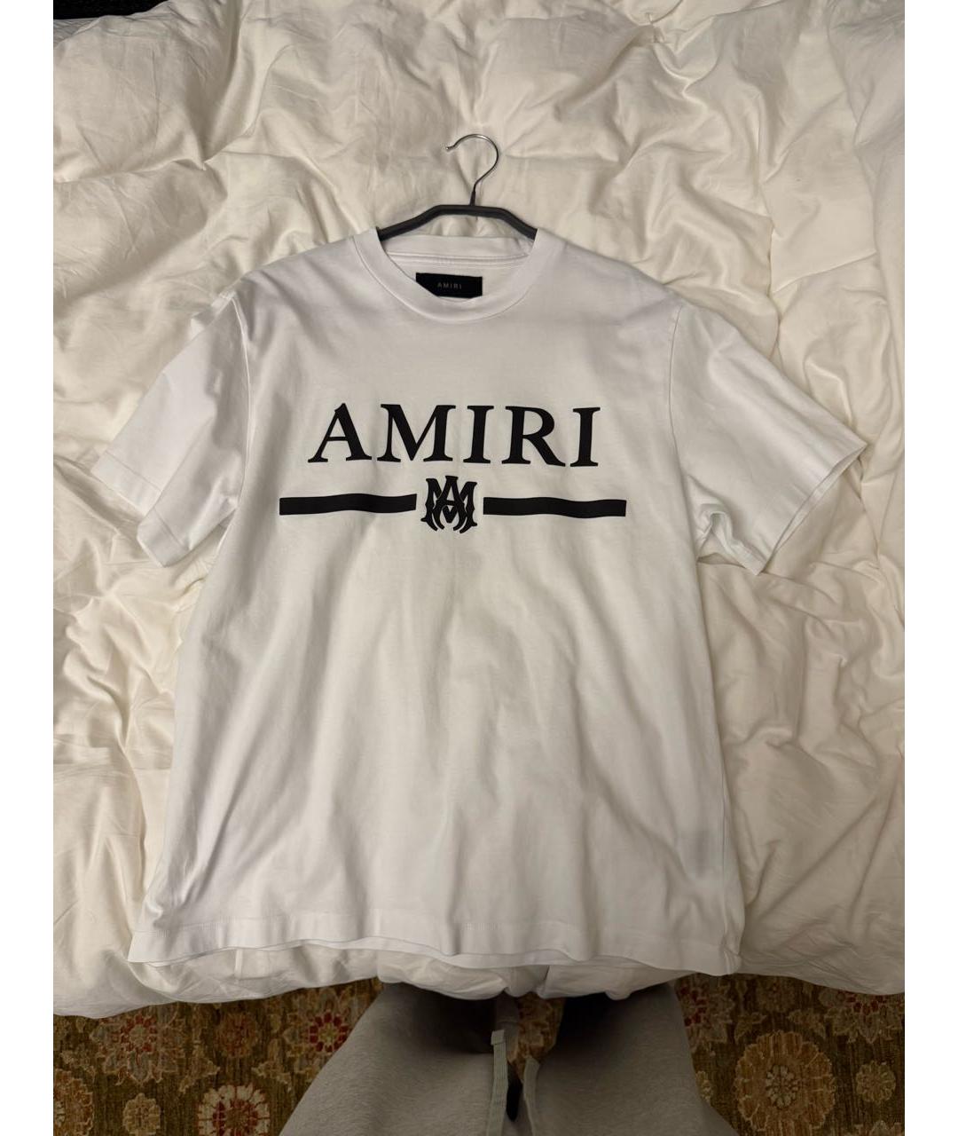 AMIRI Белая хлопковая футболка, фото 5