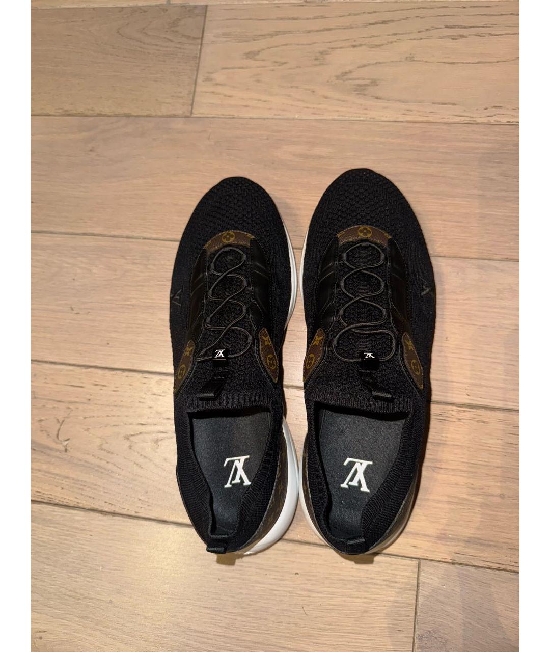 LOUIS VUITTON Черные текстильные кроссовки, фото 3