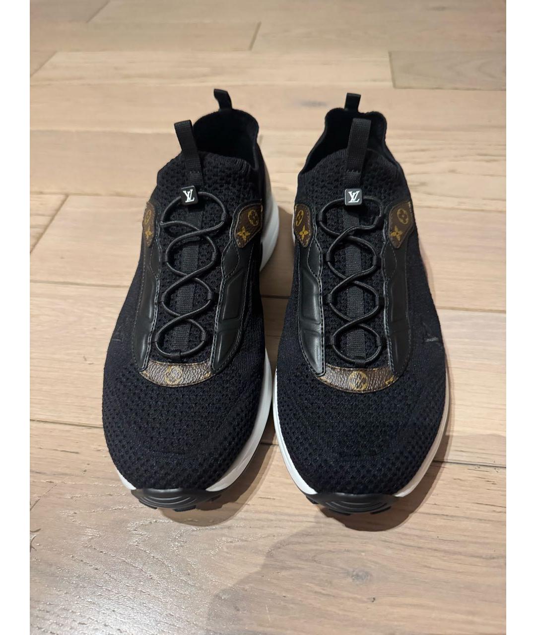 LOUIS VUITTON Черные текстильные кроссовки, фото 2