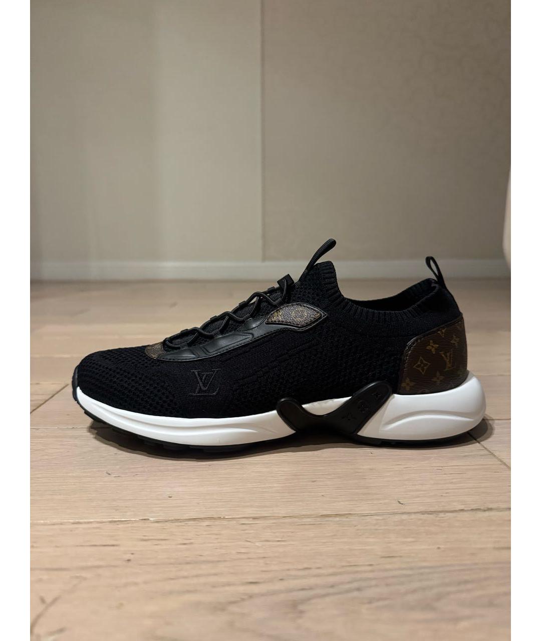 LOUIS VUITTON Черные текстильные кроссовки, фото 4