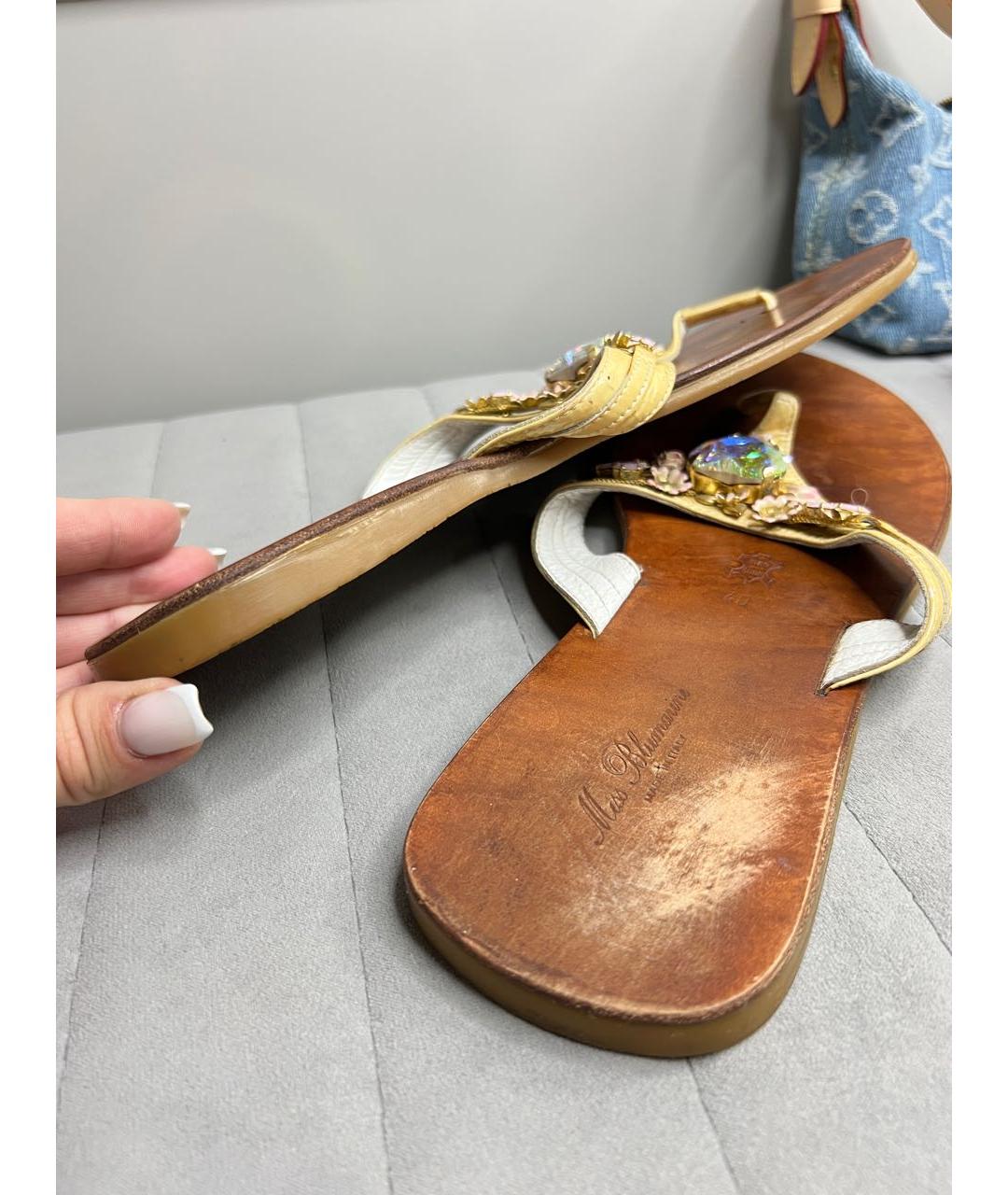 BLUMARINE Мульти кожаные босоножки, фото 6
