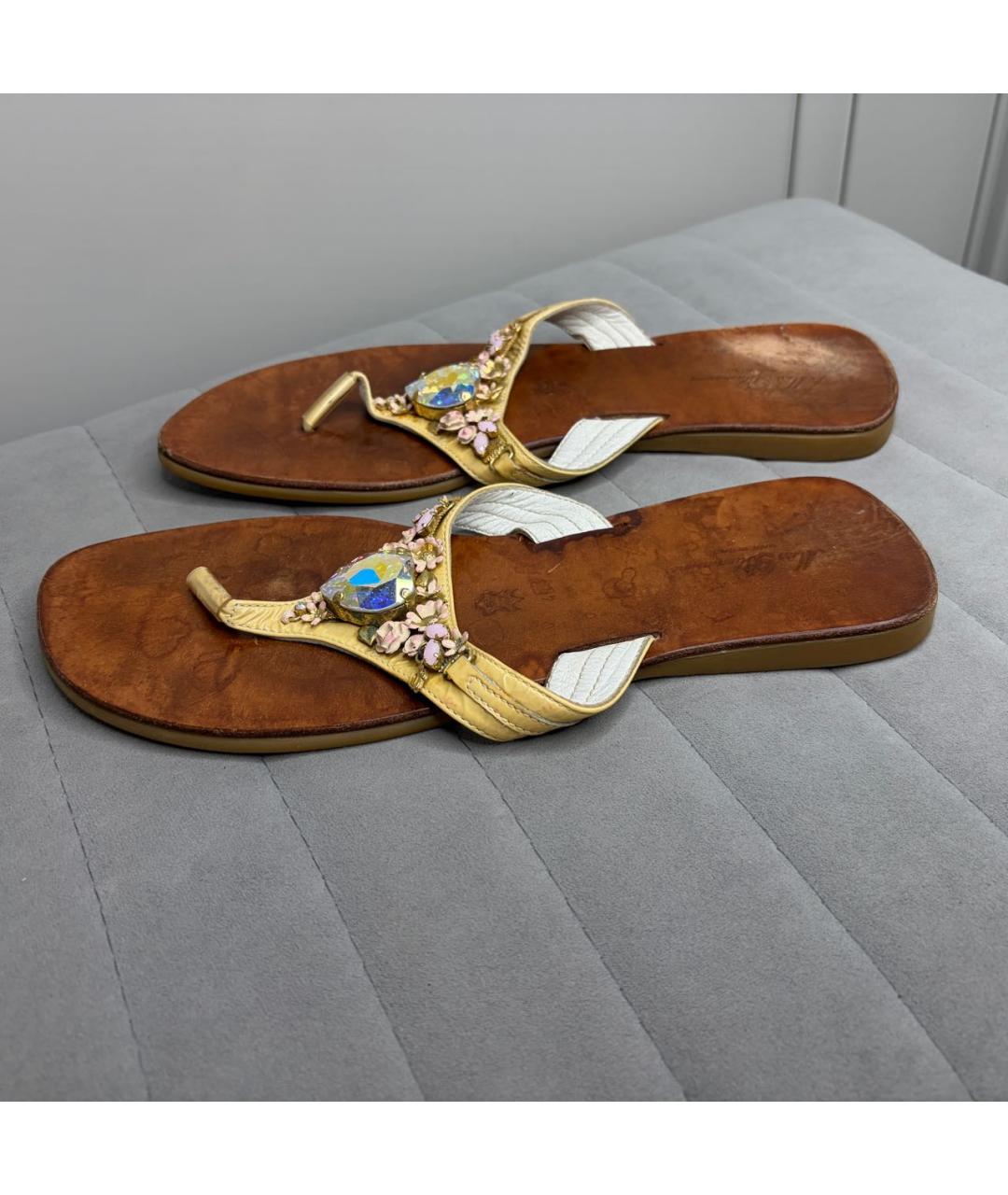 BLUMARINE Мульти кожаные босоножки, фото 3