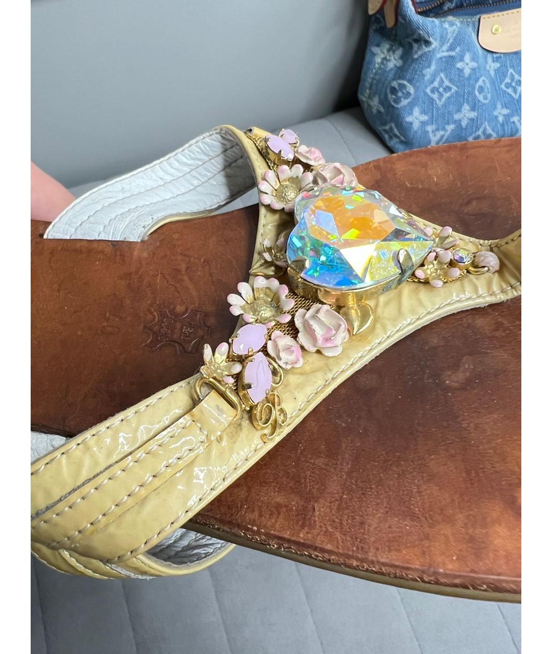 BLUMARINE Мульти кожаные босоножки, фото 5