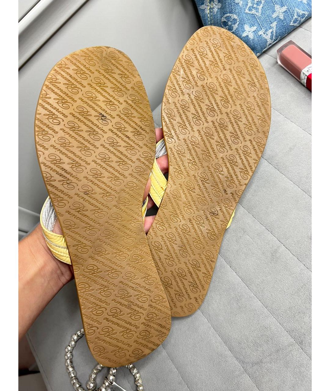 BLUMARINE Мульти кожаные босоножки, фото 8