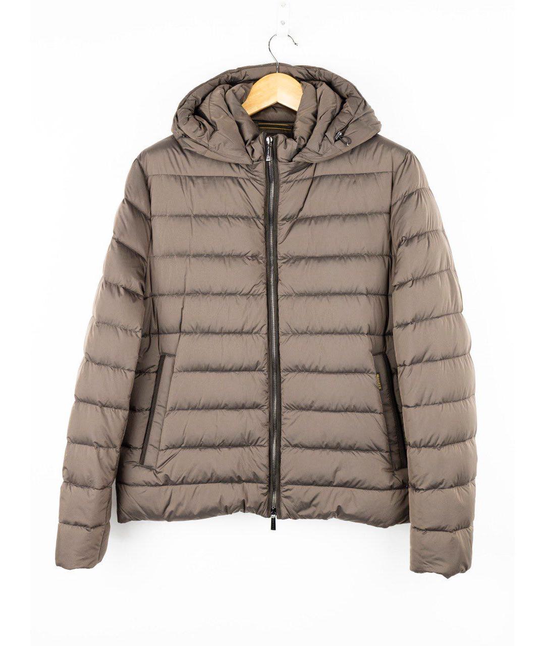 MOORER Коричневая полиуретановая куртка, фото 5