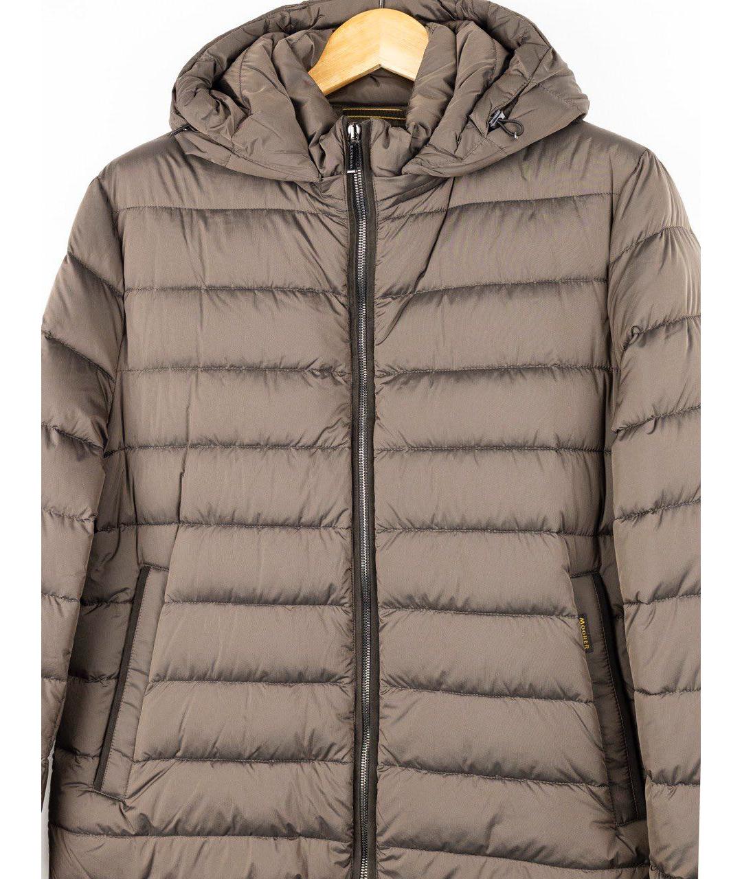 MOORER Коричневая полиуретановая куртка, фото 3