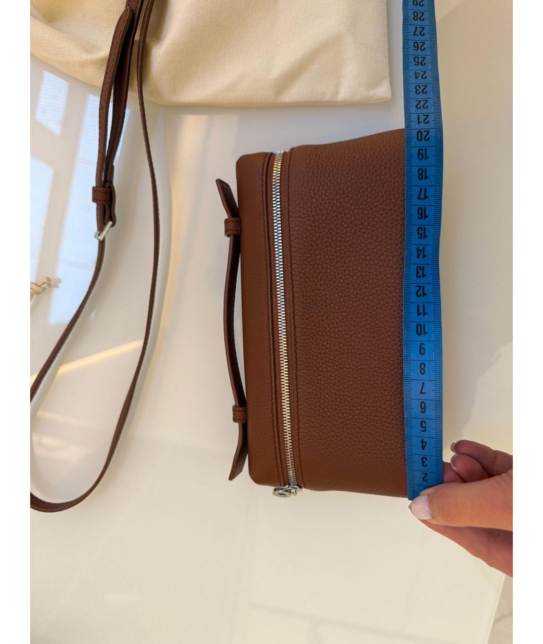LORO PIANA Кожаная сумка через плечо, фото 6