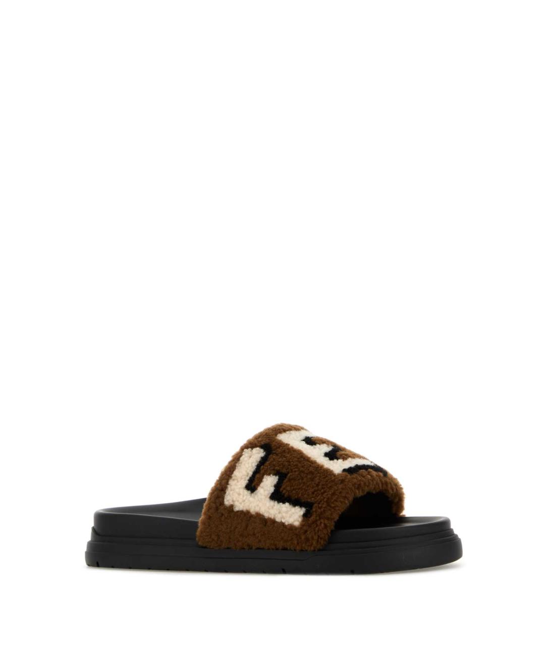 FENDI Мульти шлепанцы, фото 2