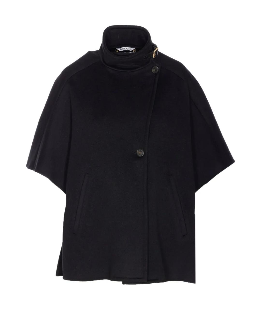 MAX MARA Черное кашемировое пальто, фото 1