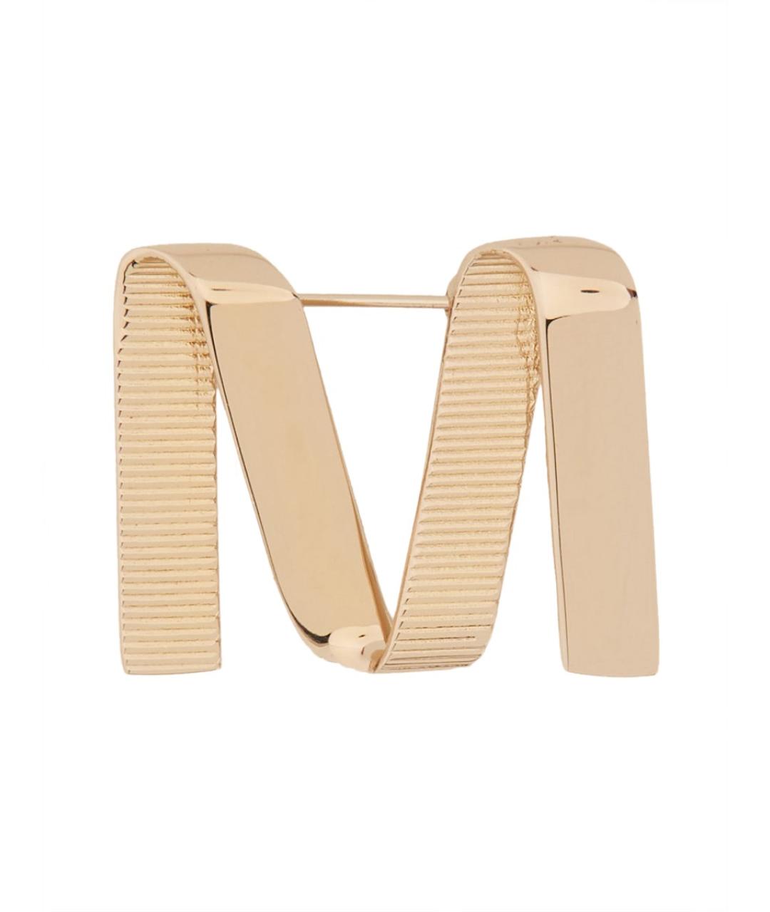 MAX MARA Золотая металлическая булавка / брошь, фото 1
