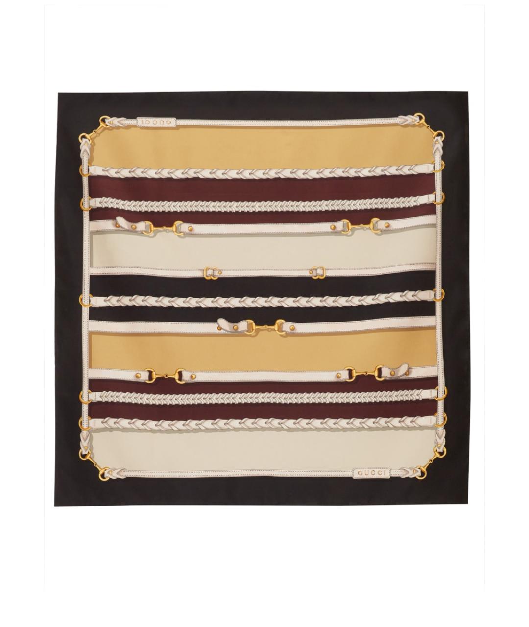 GUCCI Мульти шелковый шарф, фото 1