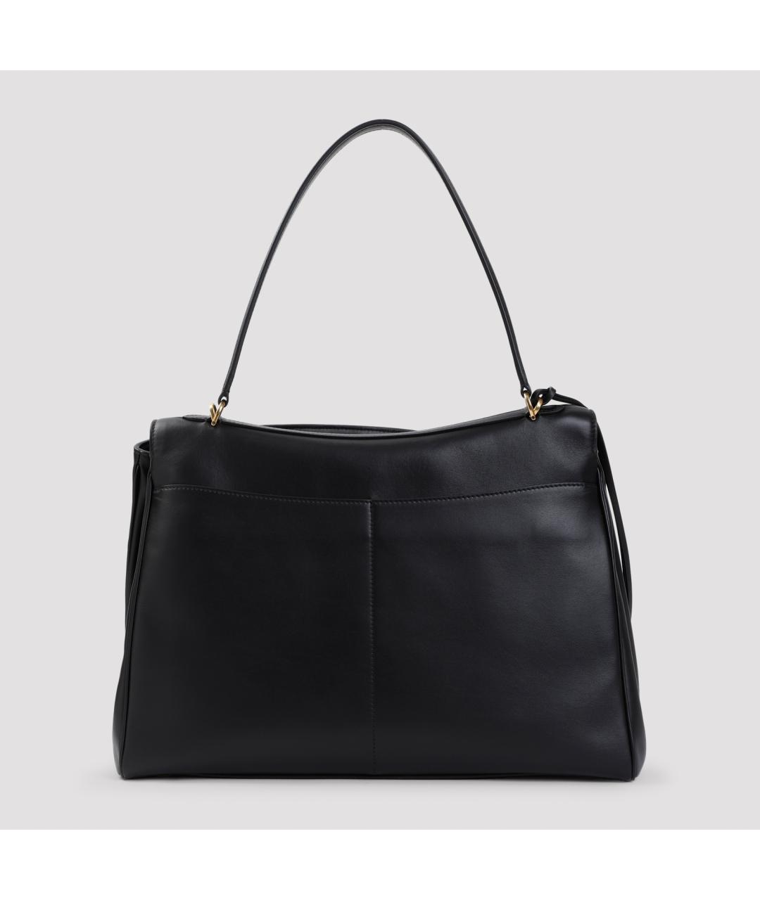 BALENCIAGA Черная кожаная сумка тоут, фото 5