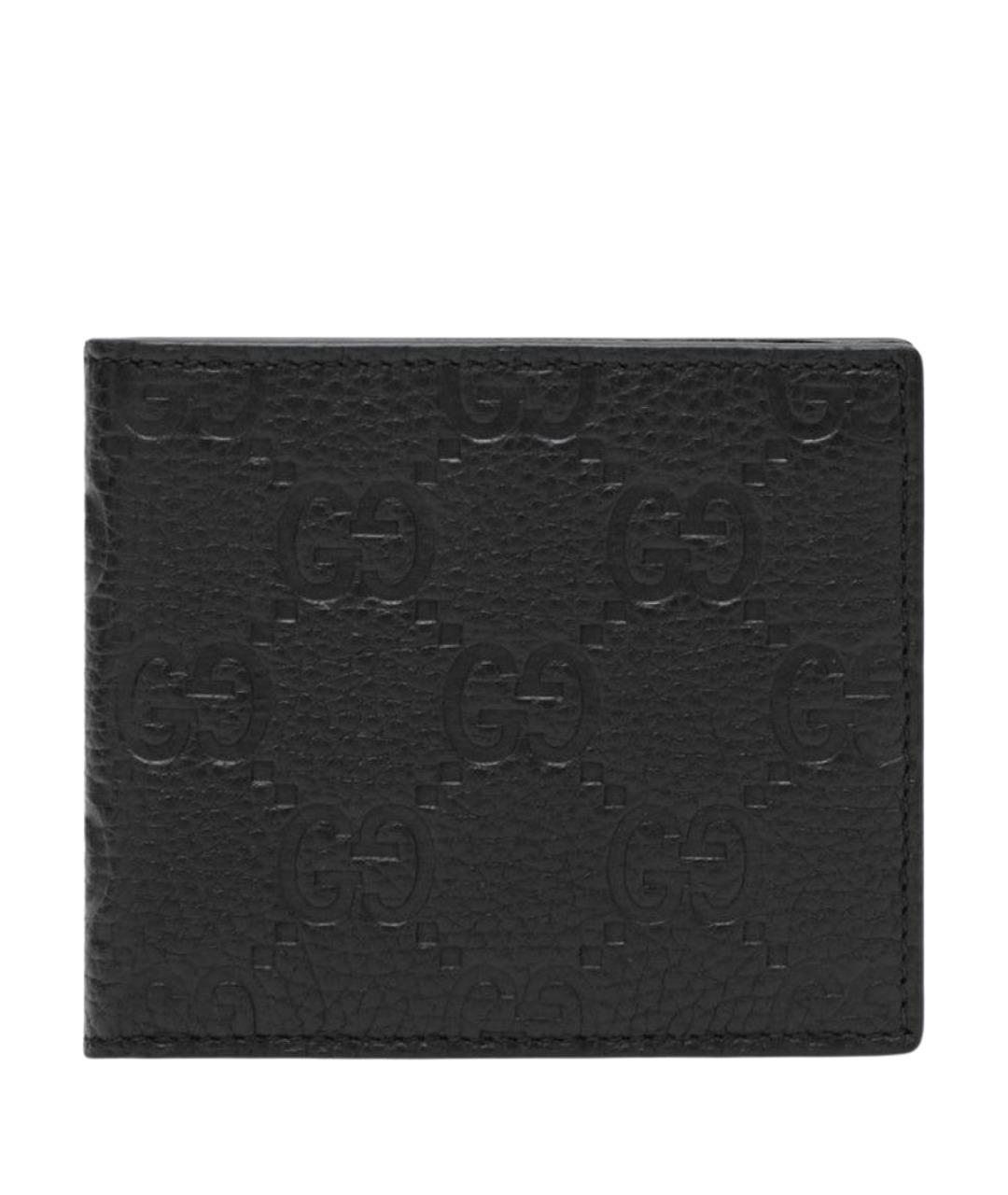 GUCCI Черный кожаный кошелек, фото 1