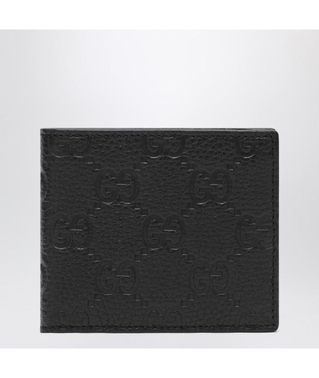 GUCCI Черный кожаный кошелек, фото 2