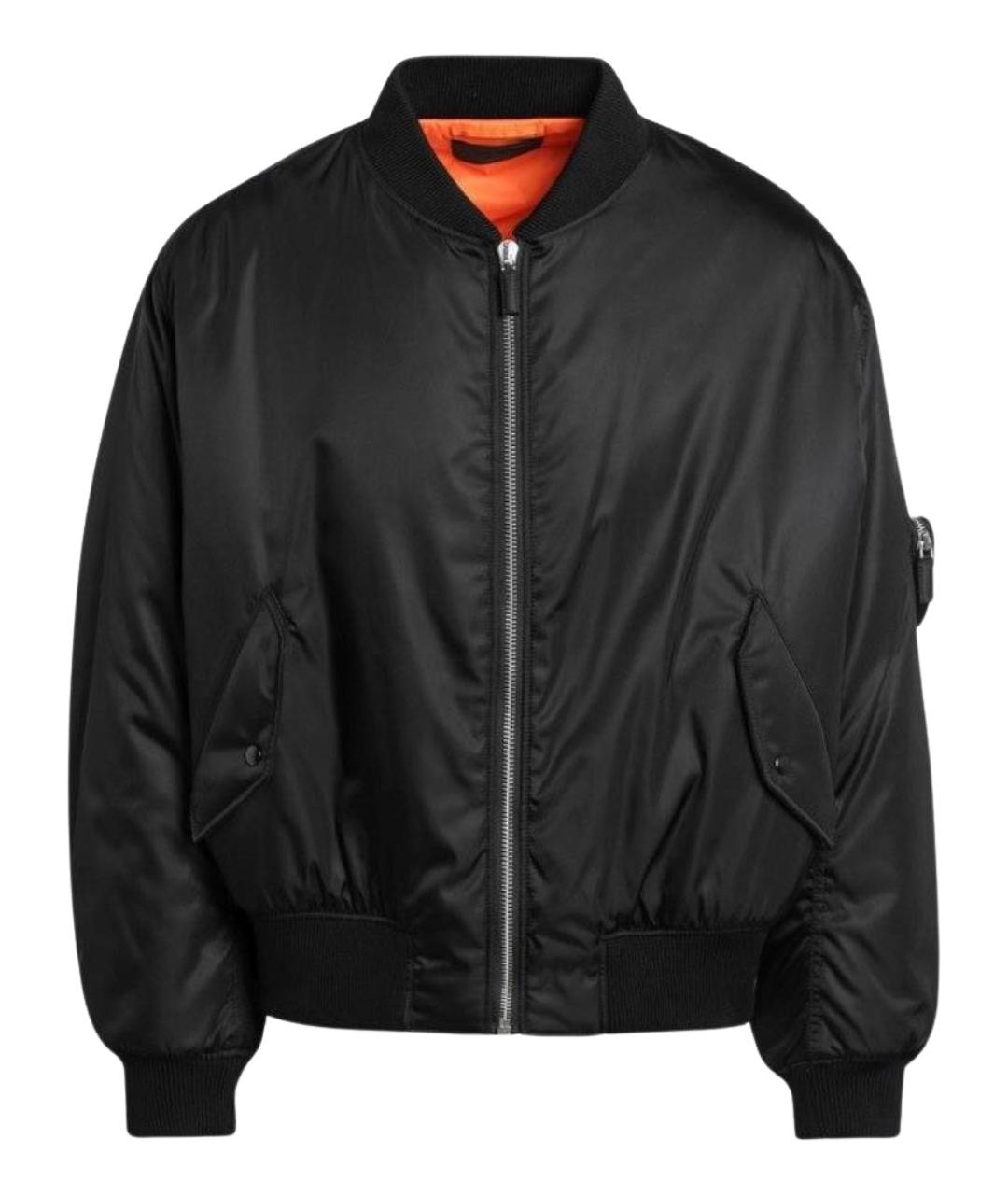 PRADA Черная полиэстеровая куртка, фото 1