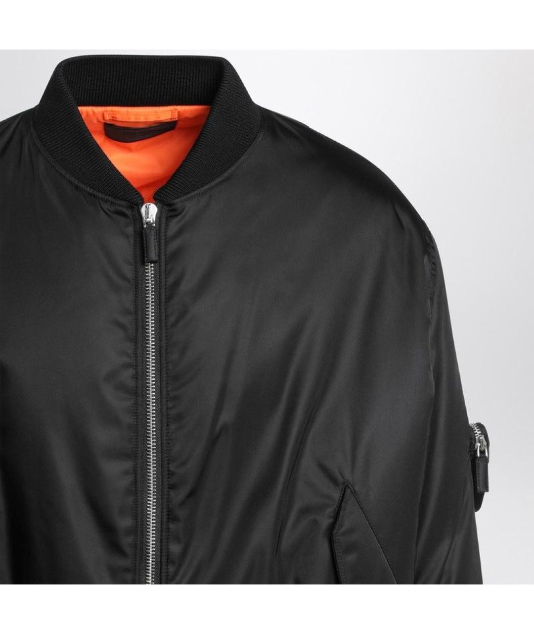 PRADA Черная полиэстеровая куртка, фото 2